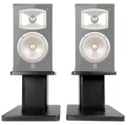 (2) 8” Black Bookshelf Speaker Stands For Yamaha NS-333 Bookshelf Speakers