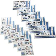 GLSTOY 24pcs World Flag Stickers for Football Fans Match Face Stickers Cheerful Designs