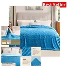 Reversible Heavyweight Sherpa Blanket - King Size Luxurious Warmth (108x90 In)