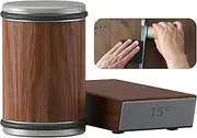 Knife Sharpening Tool, XICEN Rolling Knife Sharpener Set with 15 and 20 Degree Sharpening, Helps Repair and Restore Blades, Detachable Two-Sided Diamond Sharpening Plates (Brown)