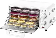 Fruit Dryer Dehydration Food Dehydration Dryer Fruit and Vegetable Dryer with Adjustable Temperature and Time Control Small Dried Fruit Machine Air-Dried Meat, Fruit, Vegetable, Herb