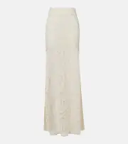 [Alexandra Miro] Alexandra Miro Juniper semi-sheer lace maxi skirt AU 10 white