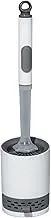 Liquid Dispenser Toilet Brush,Silicone Toilet Bowl Brush and Holder Set with Soap Dispenser | HouseholdWall Mount Toilet Brush Cleaning Kit No-Slip Long Handle Toilet Brushes for