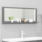 NNEVL Bathroom Mirror High Gloss Grey 100cm Chipboard