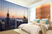 3D City sunset3 Blockout Photo Curtain Printing Curtains Drapes Fabric Window AU