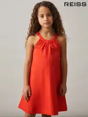 Reiss Red Erika 4-9 yrs Whipstitch Sleeveless Midi Dress (AP6335) | $140