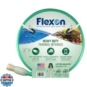 Flexon FXG58100 5/8-Inch x 100-Foot Heavy Duty 5-Ply Forever Garden Hose, Gre