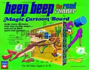 VINTAGE REPRINT - 1971 - BEEP BEEP THE ROAD RUNNER MAGIC CARTOON BOARD CUT-OUTS