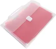 SEWACC Folder Letter Tray Organizer Wider Documents Document Organiser Filing Expanding File Organizer Binders Office Portable Paper File Organizer Clear Expanding File Organiser Abs