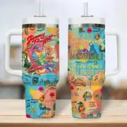 Jim my Buf fett Margaritaville 40 Oz Handle Tumbler Cup