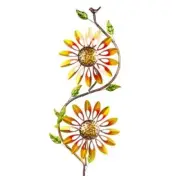 Sunflower Wind Spinners Outdoor, Metal Wind Sculptures & Spinners Kinetic