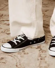 [Converse] Converse Women's Chuck Taylor Ballet Lace Low Shoes in Black/White Size 4 4 Black/White
