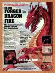 Advanced Dungeons & Dragons PC Original 1996 Ad - Dragon Fire Video Game Promo