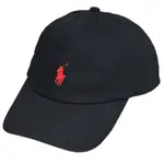 POLO RALPH LAUREN 品牌小馬刺繡LOGO棒球帽(黑)
