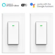 Smart WIFI Light Switch Remote Alexa Google Home Voice Control Smart Life 2Pack