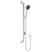 Fienza Stella Care Chrome Round Rail Shower With Push/Pull Slider