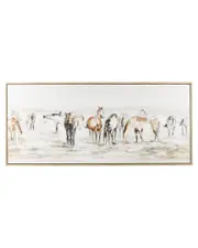 Peyton Lane Horse Framed Canvas Wall Art
