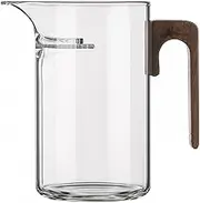 JHNIF Clear Borosilicate Glass Tea Sharing Cup, 18oz Kungfu Tea Pitcher with Tea Filter