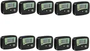 Kisangel 10pcs Walking Distance Counter Digital Step Counter Digital Pedometer Calorie Counter Pedometer Walking Distance Tracker Pedometer Clip on Pedometer Step Counter Counters