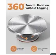 Kootek Aluminum Alloy Cake Decorating Set 360 Rotating New 12 Inch Turn table