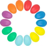 14PCS Plastic Egg Shakers Set, Percussion Instruments Musical Egg Maracas for Ki