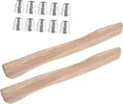 TEHAUX 1 Set Handle Replacement Durable Outdoor Grip with Wedge for Various Applications Natural Material Fine Polishing Comfortable Use Compatible with Many Tools
