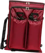 Oshhni Art Portfolio Backpack Painting Bag Tote Bag Drawing Board Bags Artist Backpack for Craft Supplies, Red