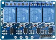 ELEGOO 4 Channel DC 5V Relay Module with Optocoupler for Arduino UNO R3 MEGA 2560 1280 DSP ARM PIC AVR STM32