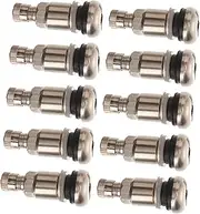 Gatuida 10pcs Tire Valve Tyre Valve Stem for Motorcycle Tires Valves Valve Automotive Locking Air Chuck Tire Inflator Aluminum Wheel Stainless Steel Tool