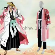 Anime Bleach Kyoraku Shunsui Cosplay Costume Thousand-Year Blood War Pink Kimono