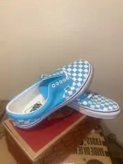 Vans Era Checkerboard Scuba Blue Unisex Brand New Size 9.5 Men, Size 11 Women
