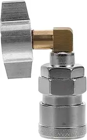 LOORGVEL Air Pipe Cylinder Quick Connector Air Exhaust Fitting Air Compressor Connecting Rod Air Outlet Adapter Air Chuck Quick Connect Mechanic Accessories Adapter for Valves Silver Alloy