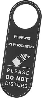 Vaguelly Mother-Infant Room Sign Double-Sided Leather Door Hanger 'do Not Disturb' for Lactation Room