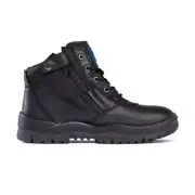 Mongrel 961020 Zipsider Soft Toe Work Boots - Black - Mens Safety Work Boots - B