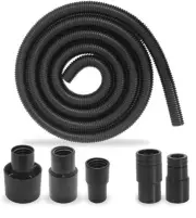 10ft Dust Collection Hose Kit with 5 Attachments for Power Tools & Vacuums