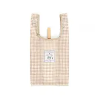 在飛比找momo購物網優惠-【SANRIO 三麗鷗】可摺疊環保購物袋 S 帕恰狗 米格紋