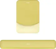 MOSISO Wrist Rest Support for Mouse Pad&Keyboard Set, Rectangular Ergonomic Mousepad Non-Slip Base Home/Office Pain Relief&Easy Typing Pad with Neoprene Cloth&Raised Curved Memory Foam, Yellow