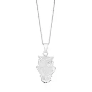 Sterling Silver Owl Pendant