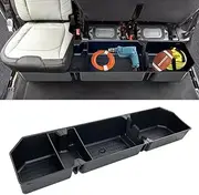 MAXDOM Under Seat Storage Fits for (2015-2024) F150 SuperCrew Cab and Crew Cab, (2017-2024) F250 F350 F450 F550 4-Door Full Size Pickup (Black, ABS Tool Box)