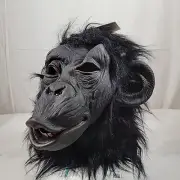 Chimp Gorilla Monkey Full Head Halloween Mask Latex Party Costume