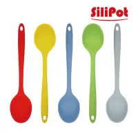 在飛比找momo購物網優惠-【韓國SiliPot】頂級白金矽膠多功能湯匙L(100%韓國