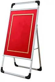 Sign Holder Poster Stand Billboard Display Board Floor-standing Portable Iron Poster Stand Stand-up Display Board for Shops, Restaurant