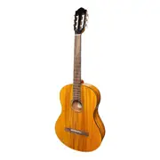Martinez 'Slim Jim' Full Size Electric Classical Guitar with Pickup/Tuner (Koa)