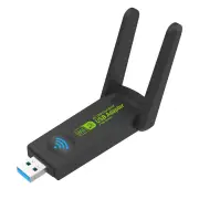 1300Mbps 2.4G/5G Dual Band USB3.0 WiFi Adapter Wifi Dongle USB Network Card Free Driver with External High Gain Dual Ant