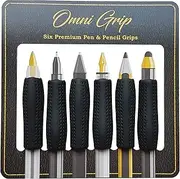Omni Grip: An Ergonomic, Pen, Pencil, and Stylus Comfort Grip for Adults and Business Professionals- 6 Count Hand-Writing