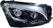 Compatible With Mercedes Benz 2016-2019 GLC W253 X253 Headlight GLC300 GLC350 Double Lens LED Headlight Assembly W253 Headlamp(Left headlight)