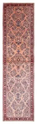 Vintage Hand-knotted Runner Rug 2'8" x 10'3" Traditional Wool Carpet