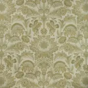 Kravet Couture Floral Damask Linen Print Fabric- Kent Manor / Fern (23) 1 yd
