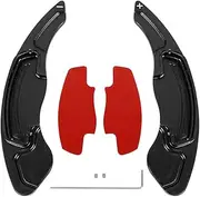 X AUTOHAUX Pair Aluminum Alloy Black Steering Wheel Shift Paddle Shifter Extension Cover for Honda Civic 10th gen 2016-2021 for Honda Accord 10th gen 2018-2021 for Honda CR-V 5th gen 2017-21