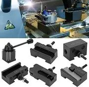 SustVita 250-0 Tool Post Kit Precision Quick Change Tool Post, High Hardness and Long Service Life for CNC Lathe Tool